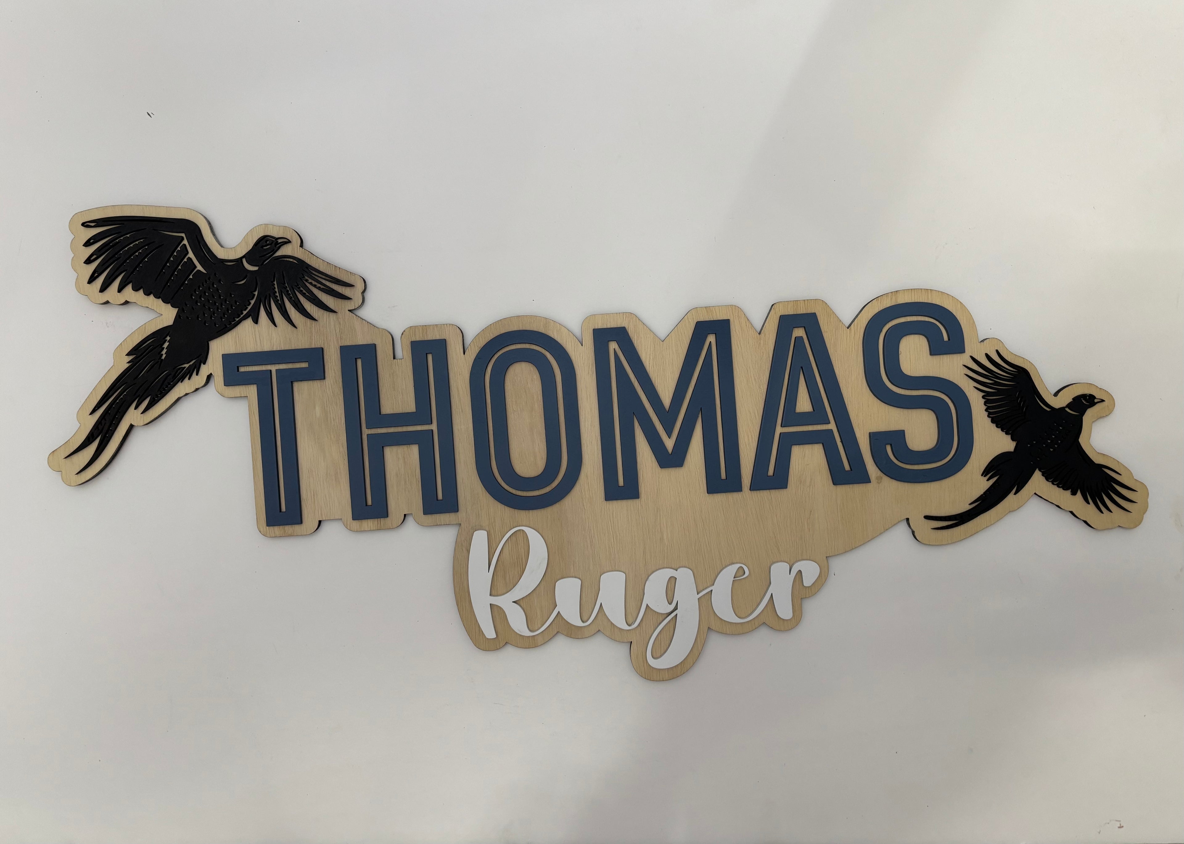 Custom name signs Pheasants